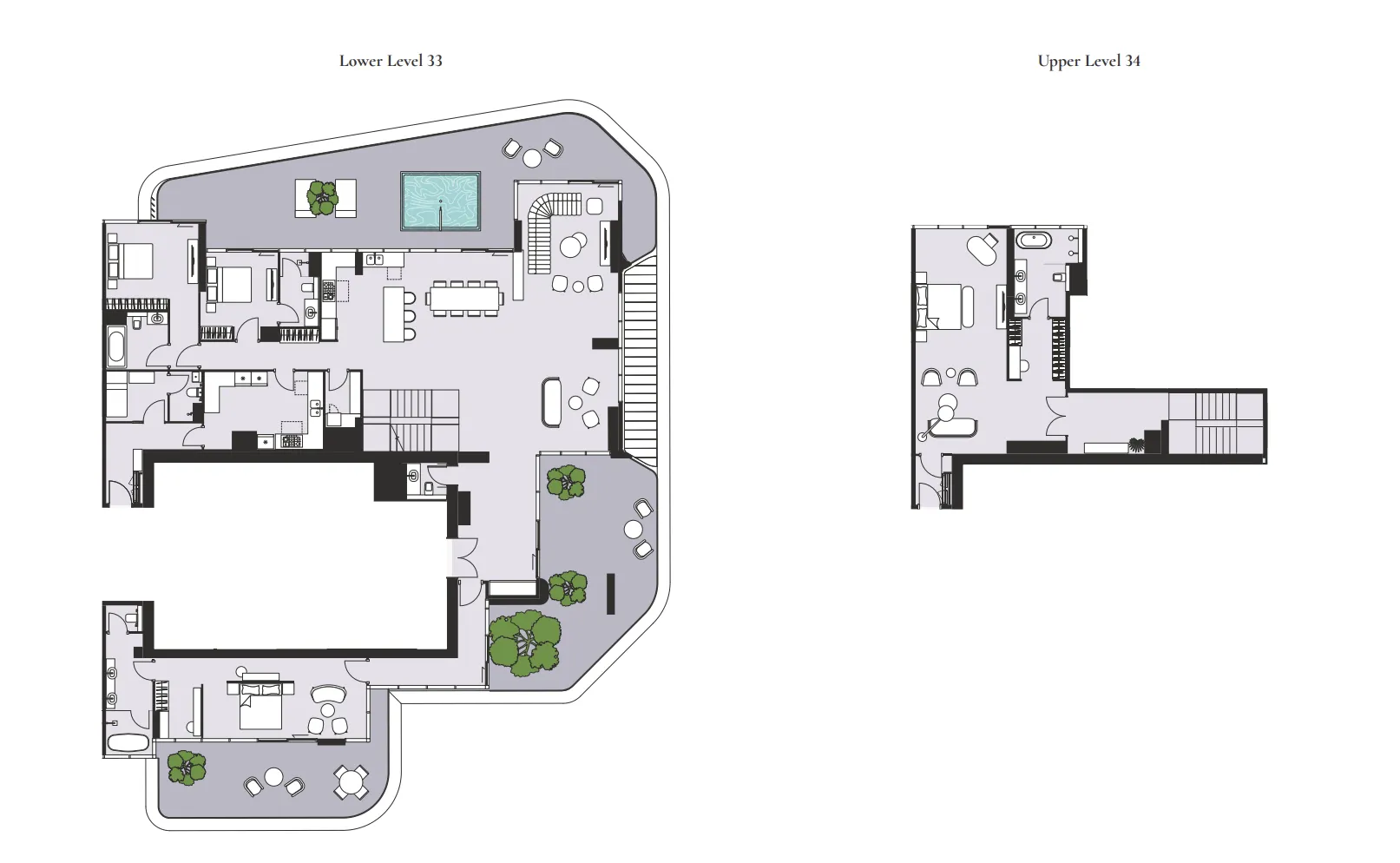 Artistry One Residences 4 bed floor plan, 6,207 sqft