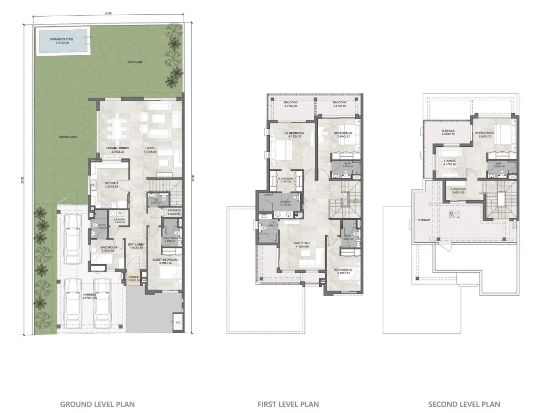 Hayat 6 5 bed floor plan, 4,915 – 4,953 sqft