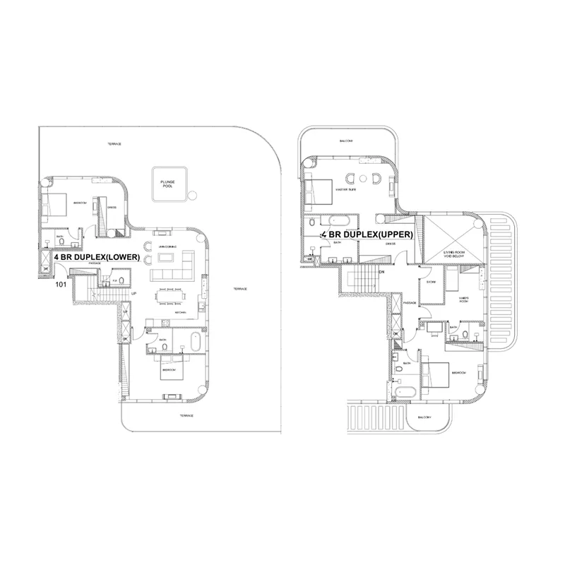 Villa Del Brunello 4 bed floor plan, 2,518 – 4,554 sqft