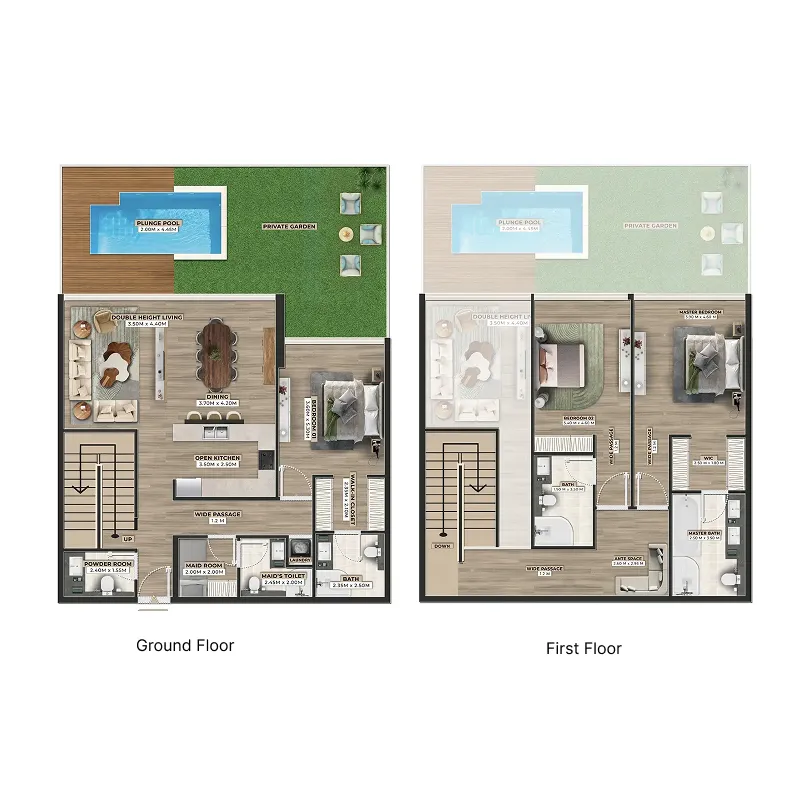 Firoza 3 bed floor plan, 2,793 sqft