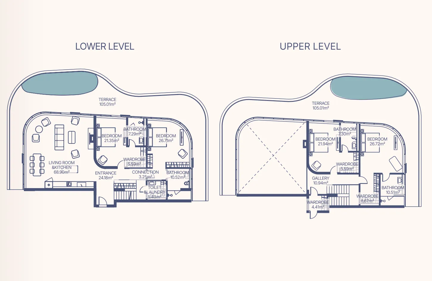 Gianfranco Ferre Residences 4 bed floor plan, 5,297 sqft