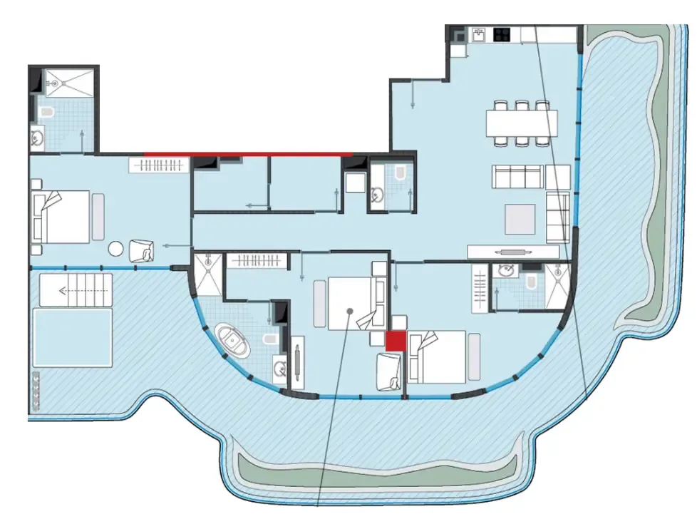 NEXT Coral 3 bed floor plan, 2,789 sqft