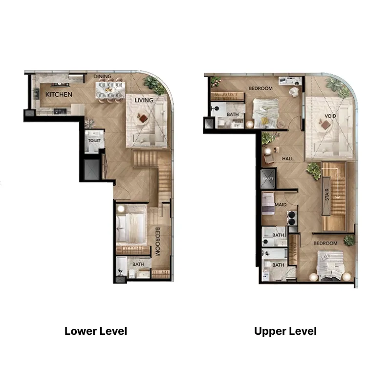 Radiant Bridges 3 bed floor plan, 2,076 – 4,196 sqft