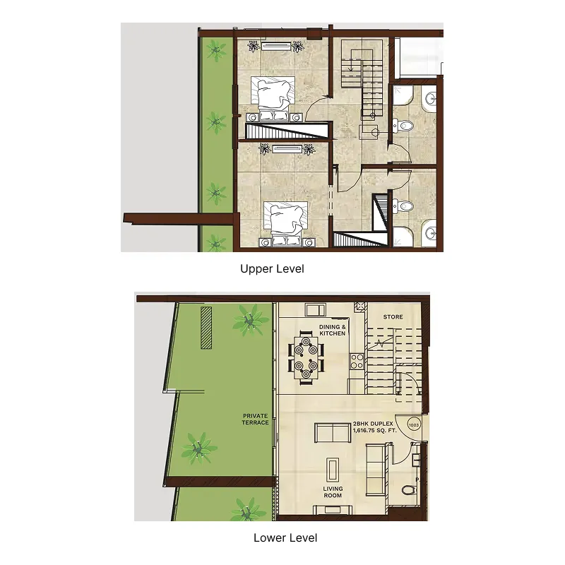 Gateway by Premier Choice 2 bed floor plan, 1,553 sqft