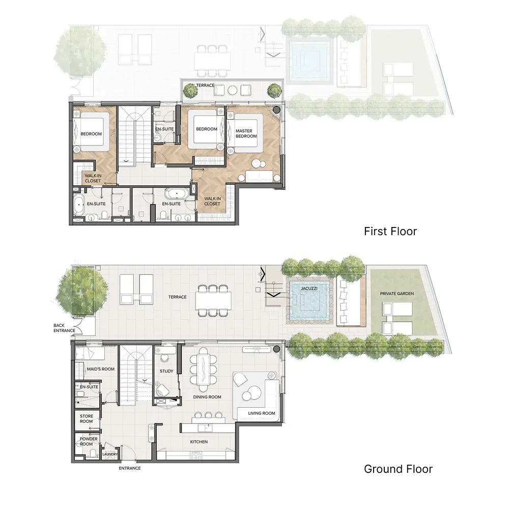Residences Du Port Autograph Collection 3 bed floor plan, 3,797 sqft