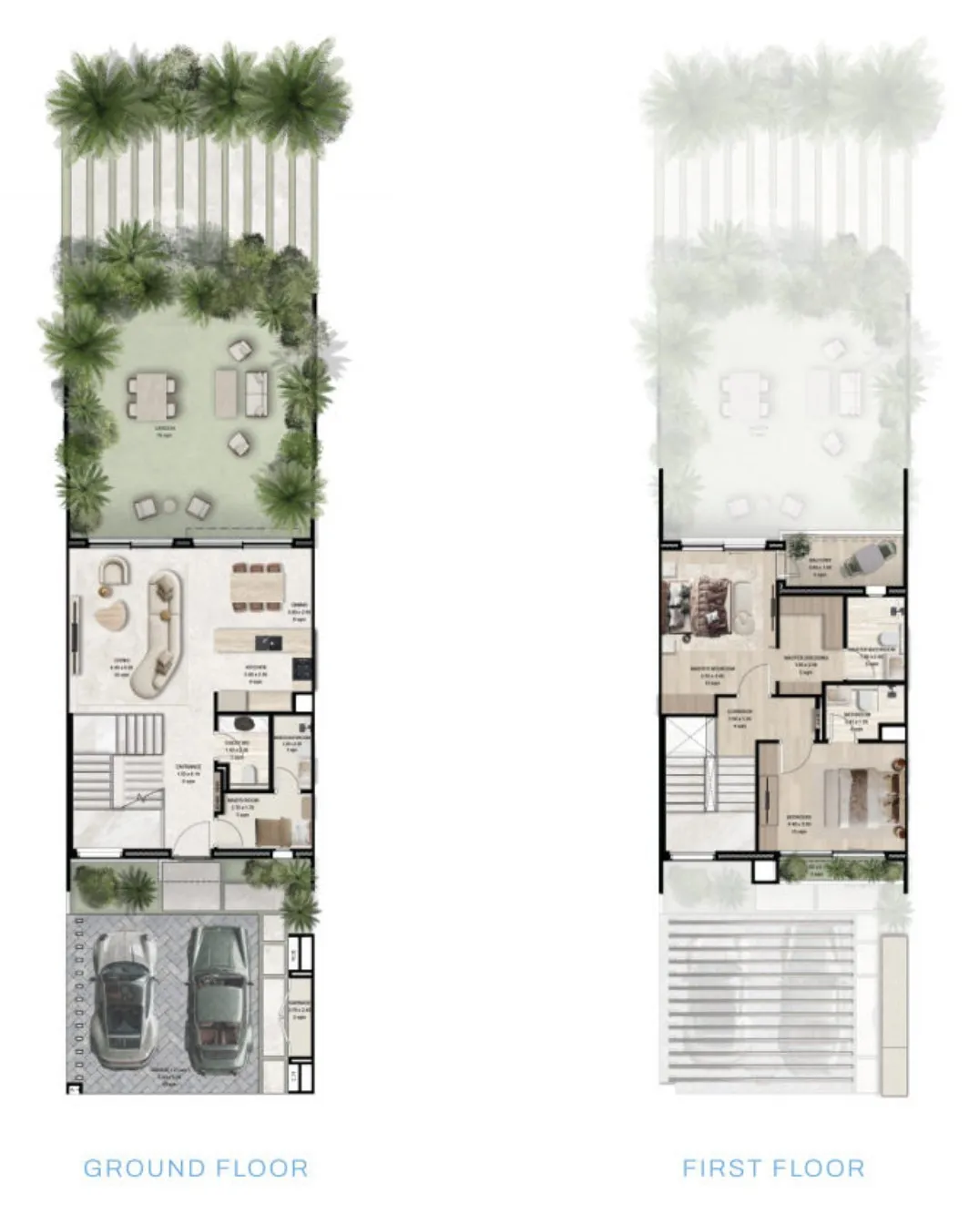 Manchester City Yas Residences by Ohana – Phase 2 2 bed floor plan — Townhouse, 1,938 sqft