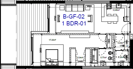 Gateway Porto Al Zorah 1 bed floor plan, 1,204 sqft
