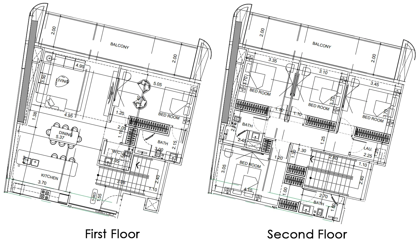 Vision Iconic 5 bed floor plan, 2,556 – 3,807 sqft