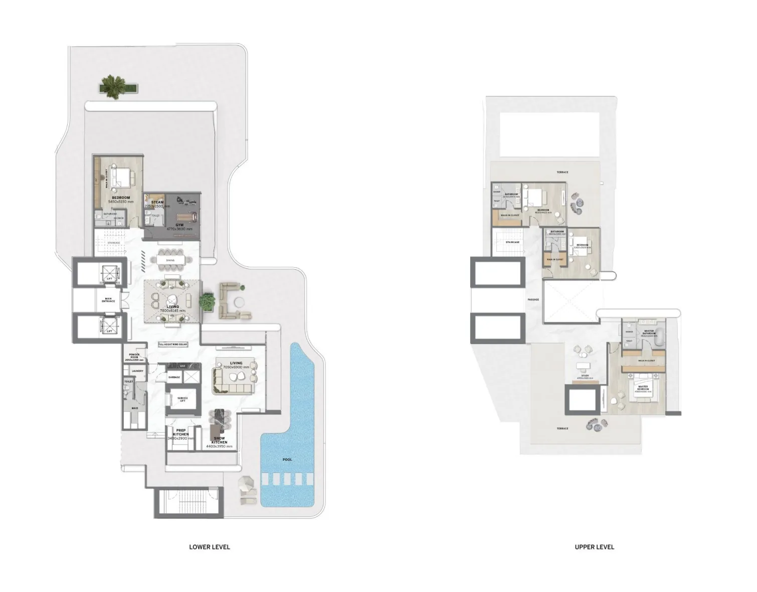 The Astera by Aston Martin 4 bed floor plan, 12,277 sqft