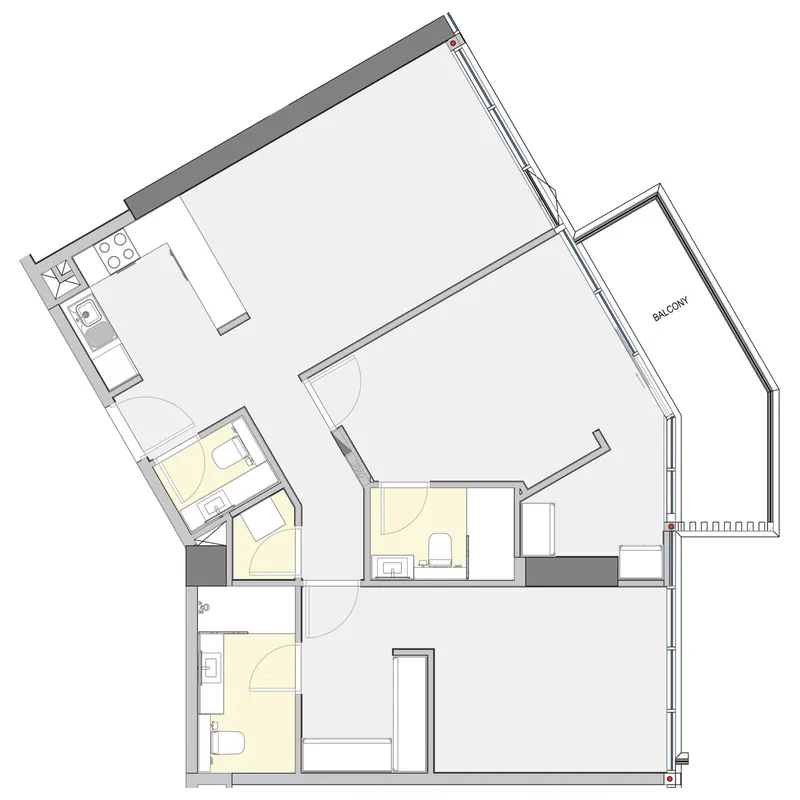 Winslow by IGO 2 bed floor plan, 1,158 – 1,159 sqft