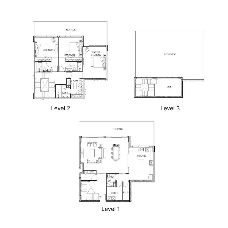 Golf Greens 3 bed floor plan, 4,867 sqft