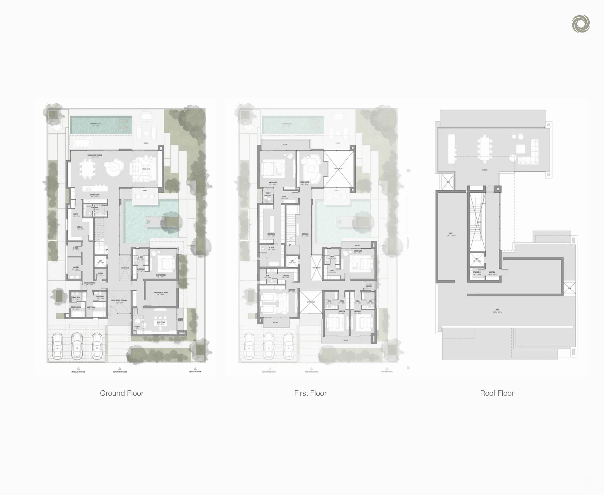 Cedarwood Estates South 6 bed floor plan, 9,212 – 13,574 sqft
