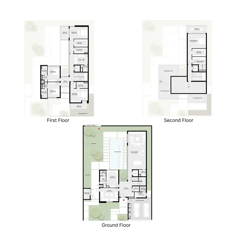 Masaar 2 Narenj 5 bed floor plan, 5,878 sqft