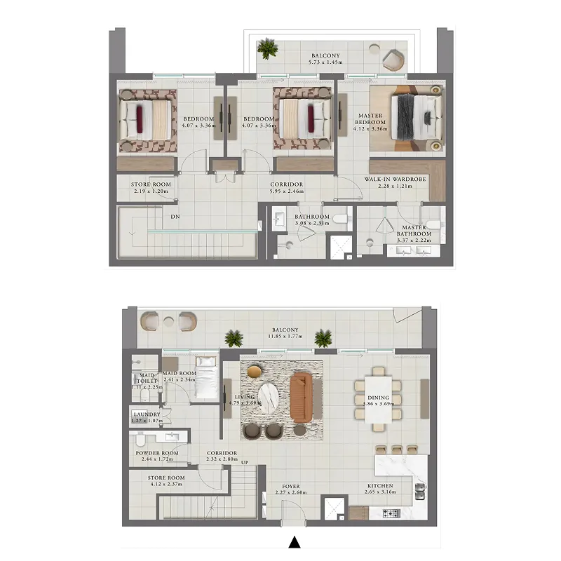 Golf Trails 3 bed floor plan, 2,610 sqft