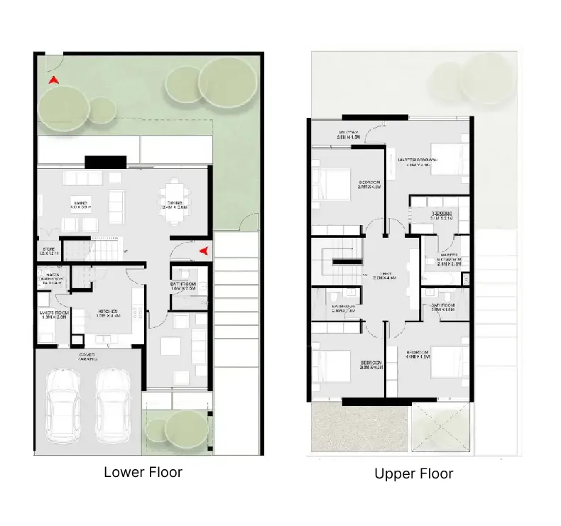 Masaar 3 Sedra 4 bed floor plan, 3,139 sqft