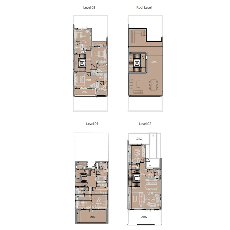 Takaya 4 bed floor plan, 6,527 sqft