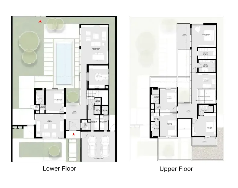 Masaar 3 Sedra 5 bed floor plan, 5,142 sqft