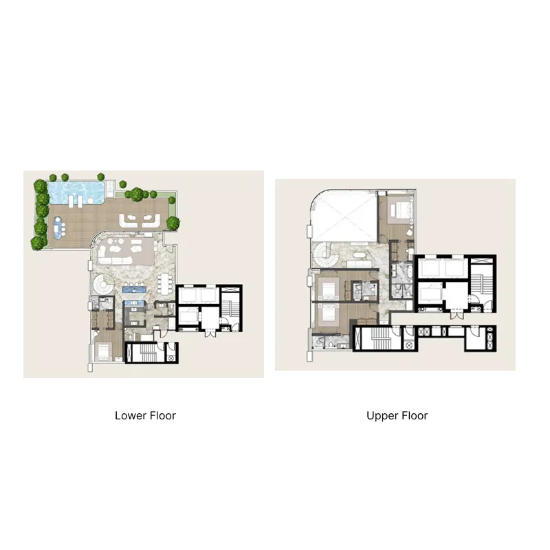 Casa Canal 4 bed floor plan, 5,360 sqft