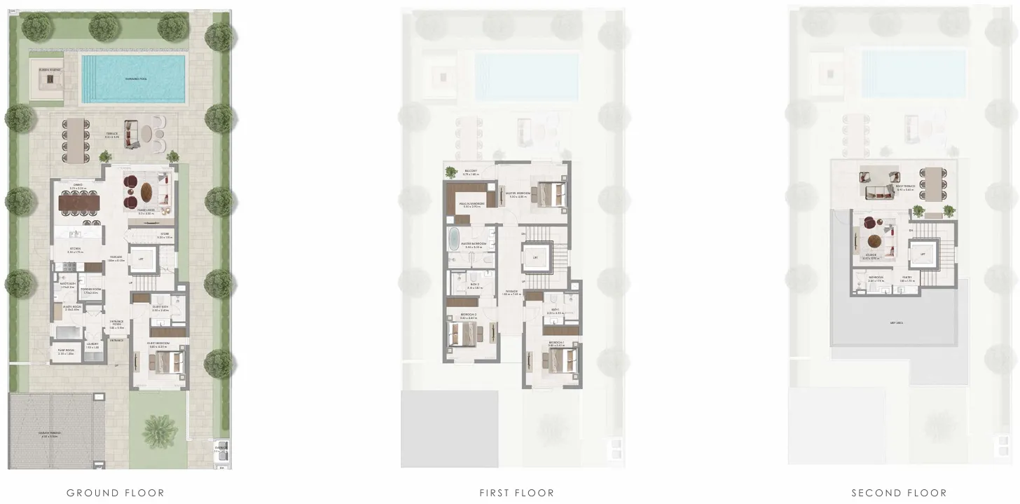 Avelia The Valley 4 bed floor plan, 4,356 sqft