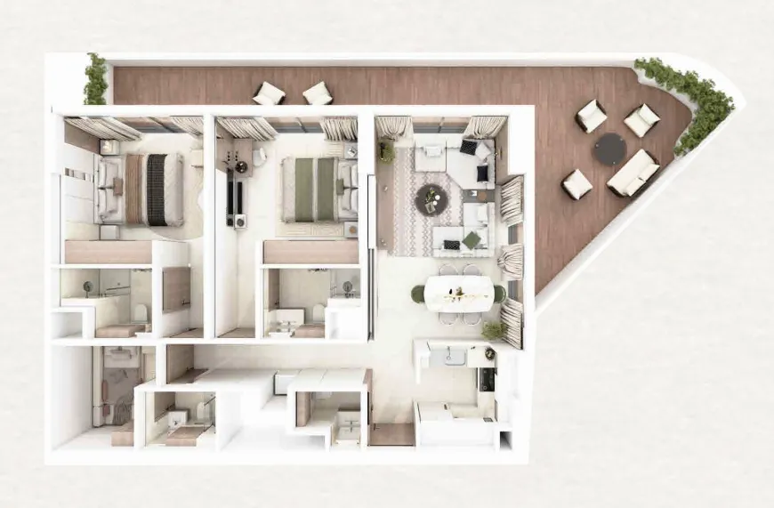 Barari Gate by ADE 2 bed floor plan, 1,604 – 2,174 sqft