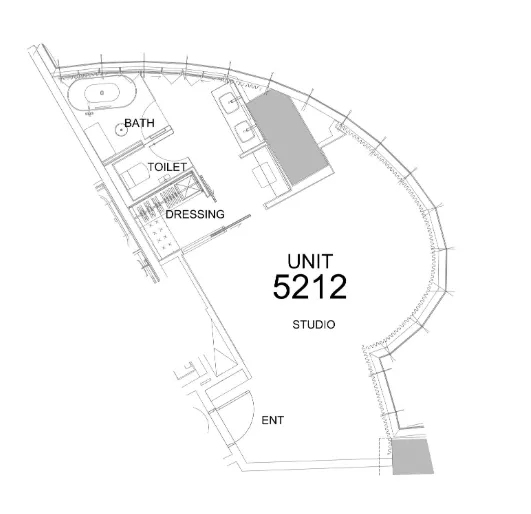 Damac Towers by Paramount Studio floor plan, 620 sqft
