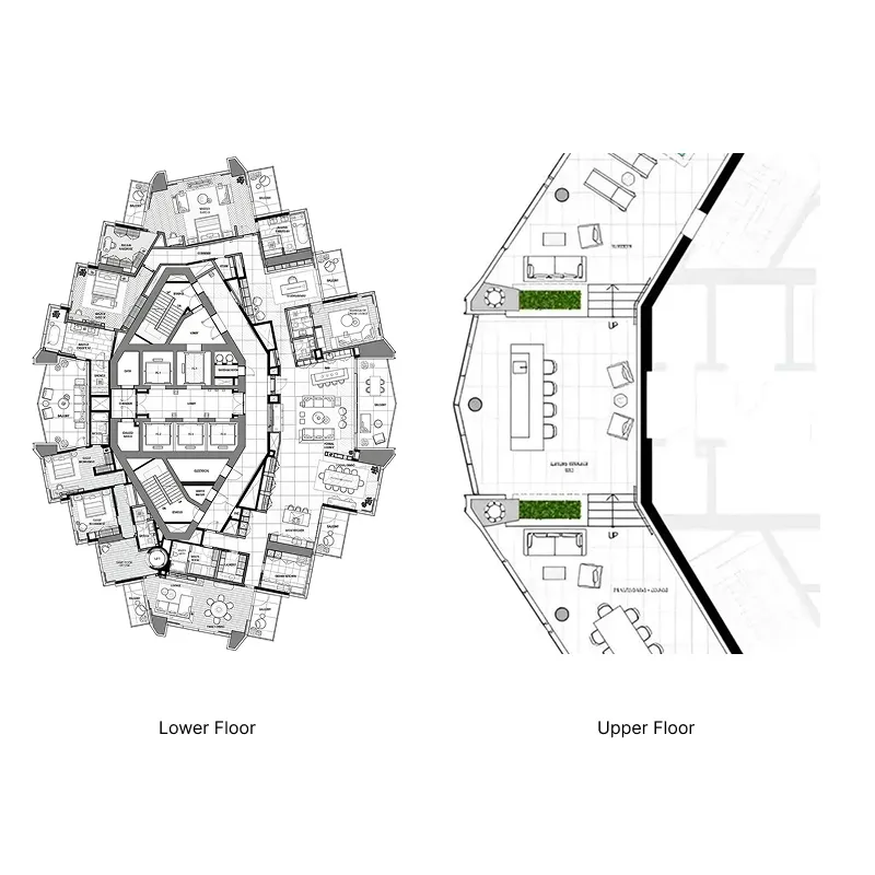 LIV Marina 4 bed floor plan, 9,124 sqft