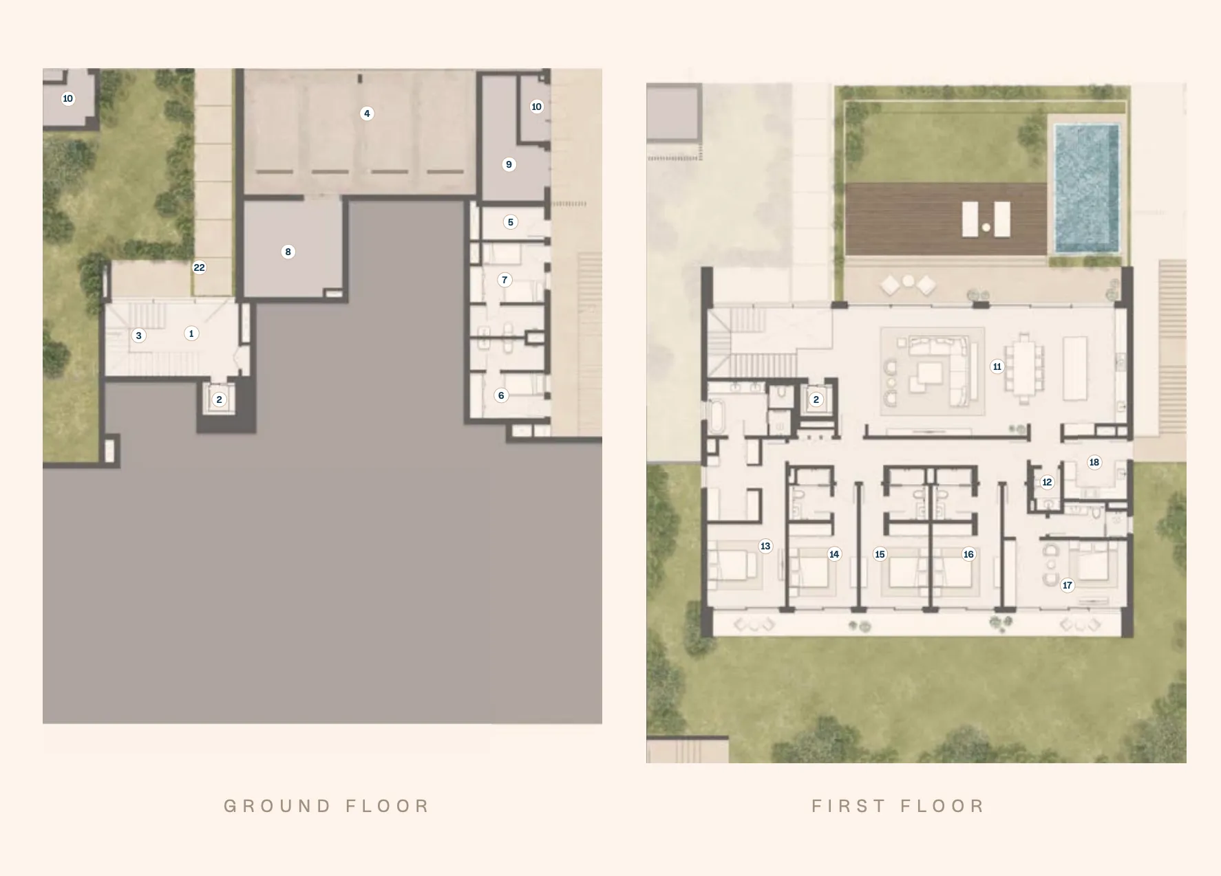 Y Views at Bayn 5 bed floor plan, 6,854 sqft