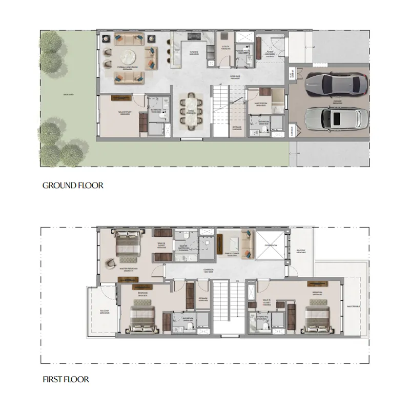 The Terraces at Sobha City 3 bed floor plan, 3,453 sqft
