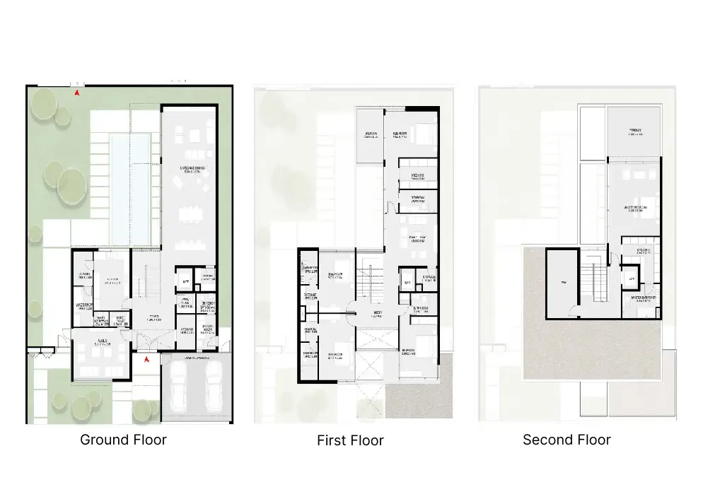 Masaar 3 Sedra 5 bed floor plan, 6,736 sqft