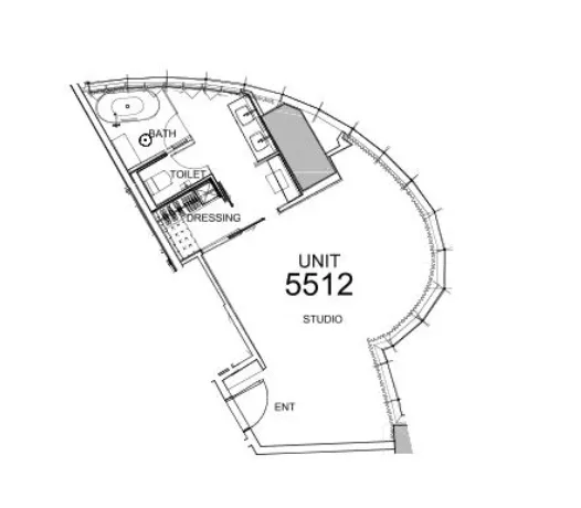 Damac Towers by Paramount Studio floor plan, 620 sqft