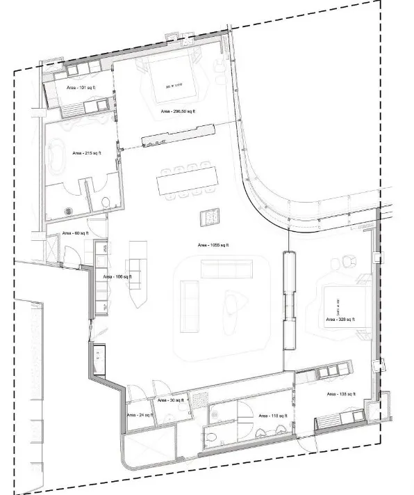 Opus By Zaha Hadid 2 bed floor plan, 2,661 sqft