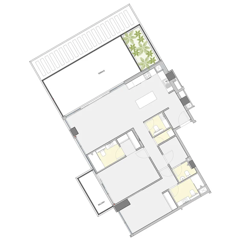 Winslow by IGO 2 bed floor plan, 1,797 sqft