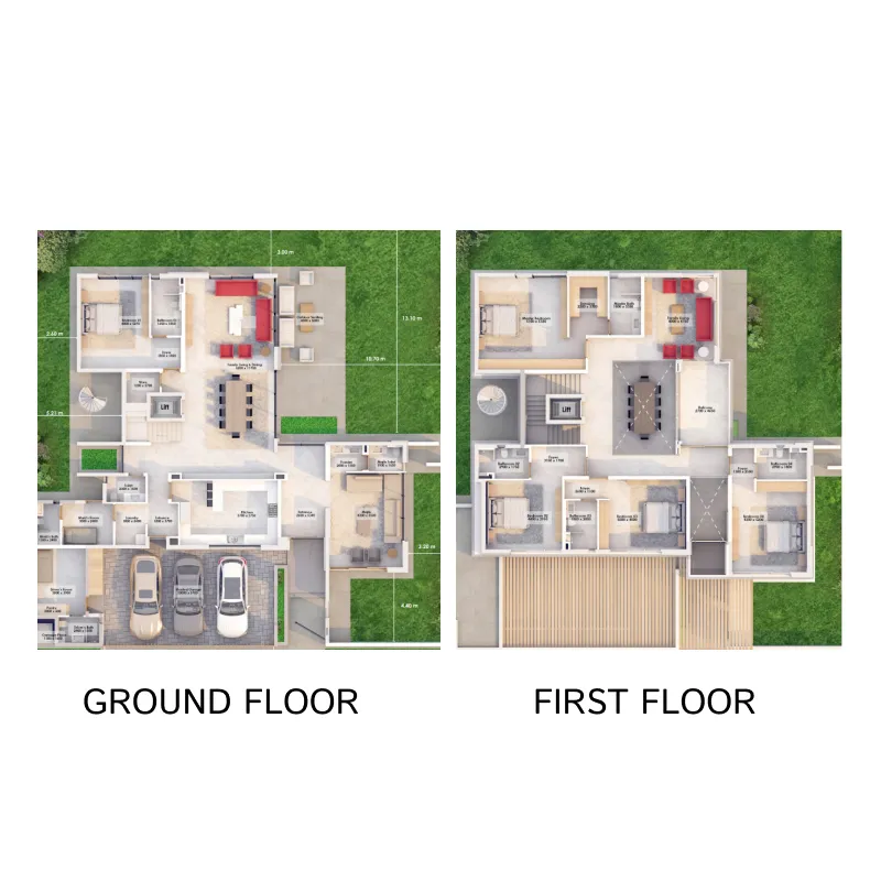 Garden City 5 bed floor plan, 5,704 sqft