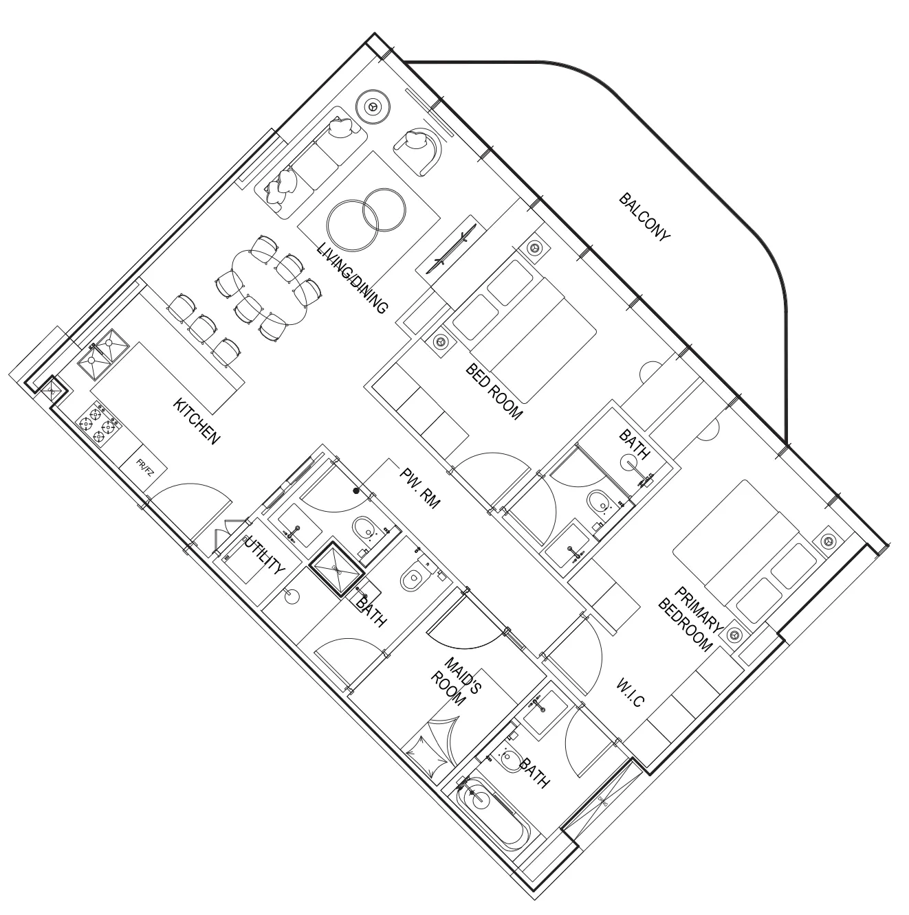 Parkway by Prestige One 2 bed floor plan, 1,301 sqft