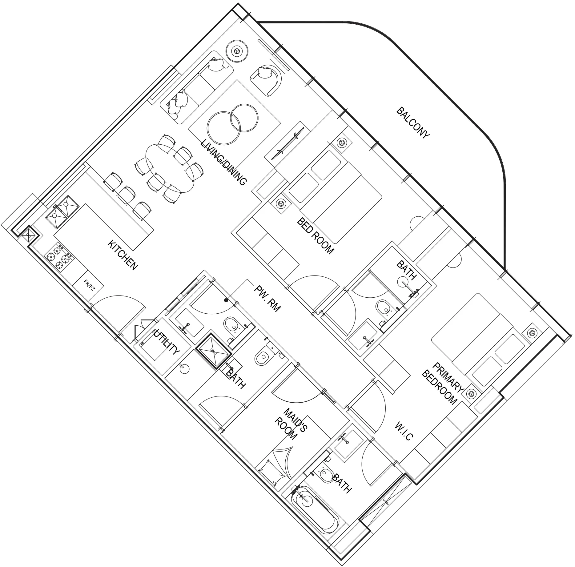 Parkway by Prestige One 2 bed floor plan, 1,301 sqft