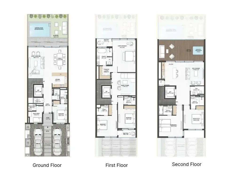 Terra Golf Collection Phase 2 6 bed floor plan, 4,776 sqft