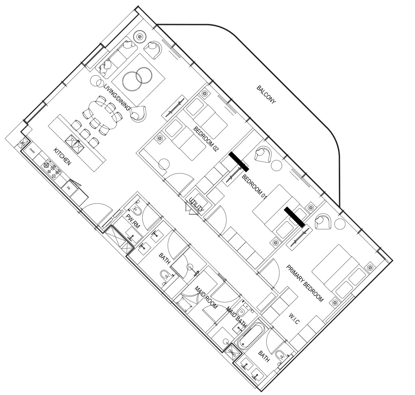 Parkway by Prestige One 3 bed floor plan, 1,736 sqft