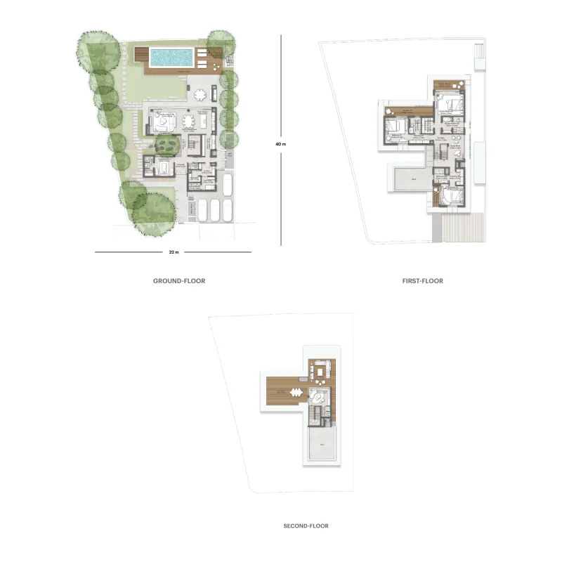 Sha Residence Emirates 4 bed floor plan, 8,447 – 8,787 sqft
