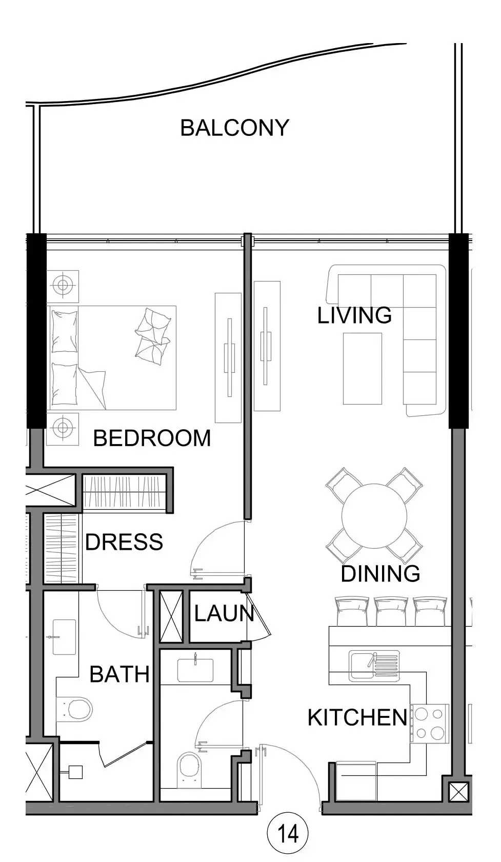 Damac Lagoons Views Phase 3 1 bed floor plan, 762 – 797 sqft