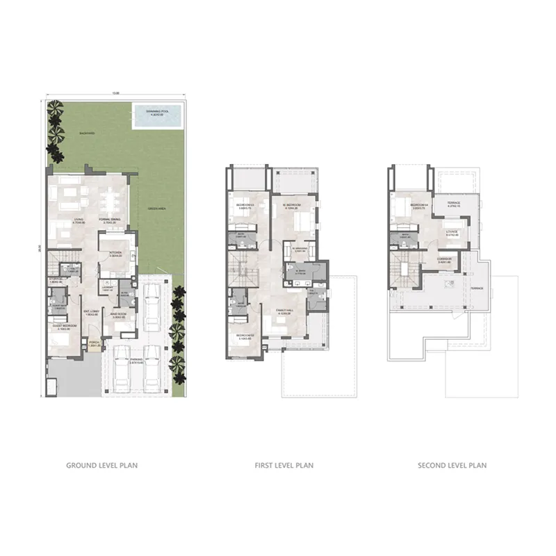 Hayat 1 5 bed floor plan, 4,953 sqft