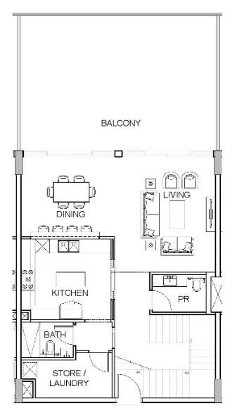 Golf Greens 2 bed floor plan, 2,484 sqft