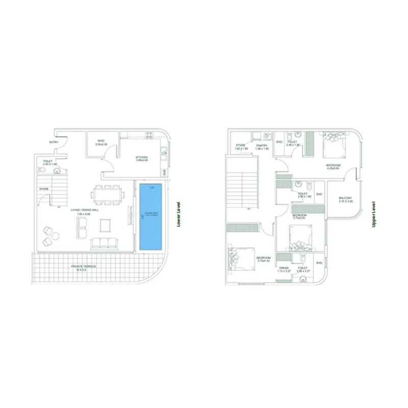 Opalz 3 bed floor plan, 2,753 sqft