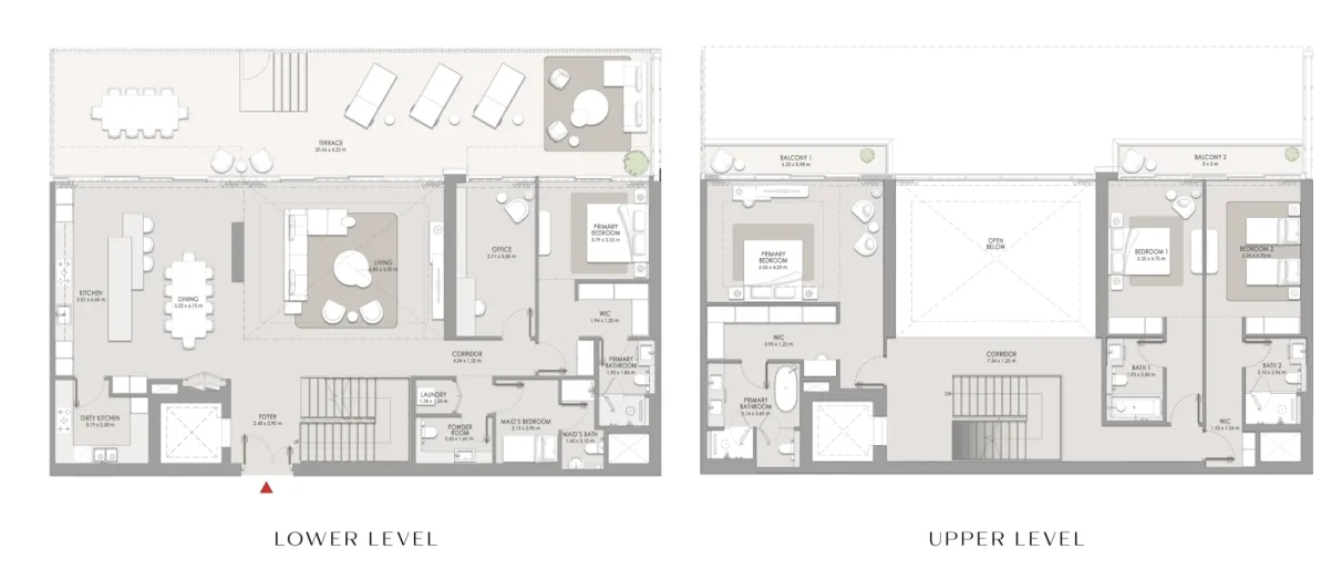 City Walk Crestlane 4 bed floor plan, 4,633 sqft