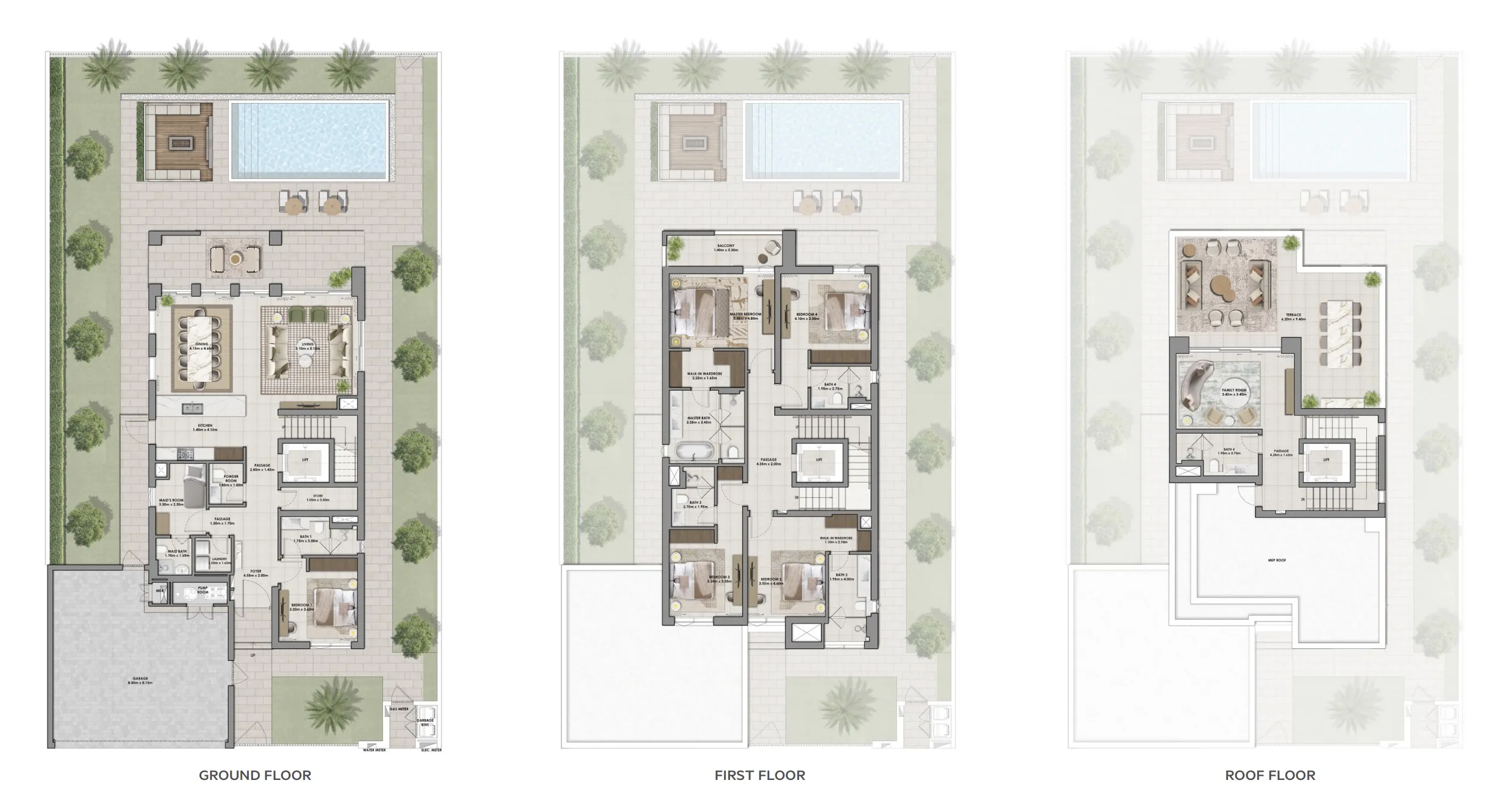 Serro 2 5 bed floor plan, 5,761 sqft