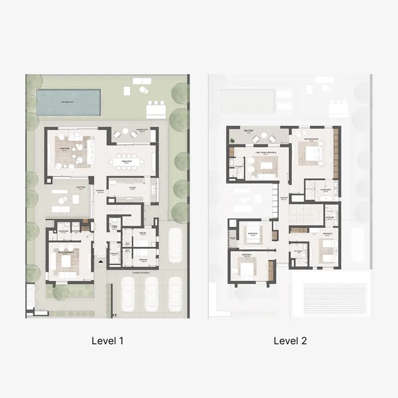Fay Gardens 6 bed floor plan, 5,176 sqft