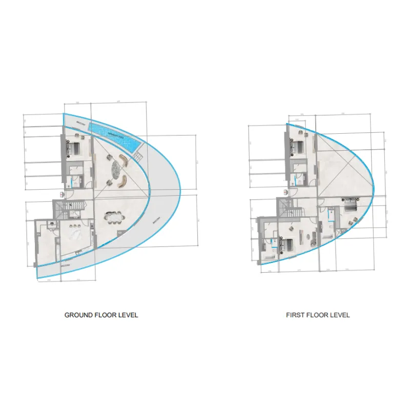 Orchid Towers Phase 1 4 bed floor plan, 4,520 sqft