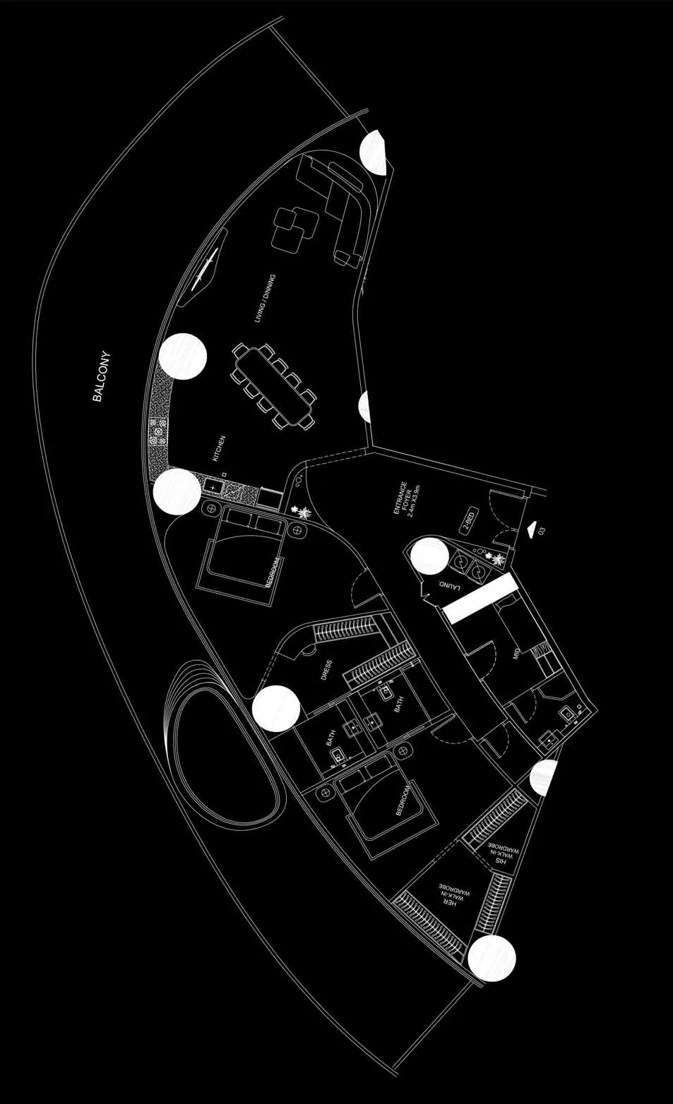 Bugatti Residences by Binghatti 2 bed floor plan, 3,872 sqft