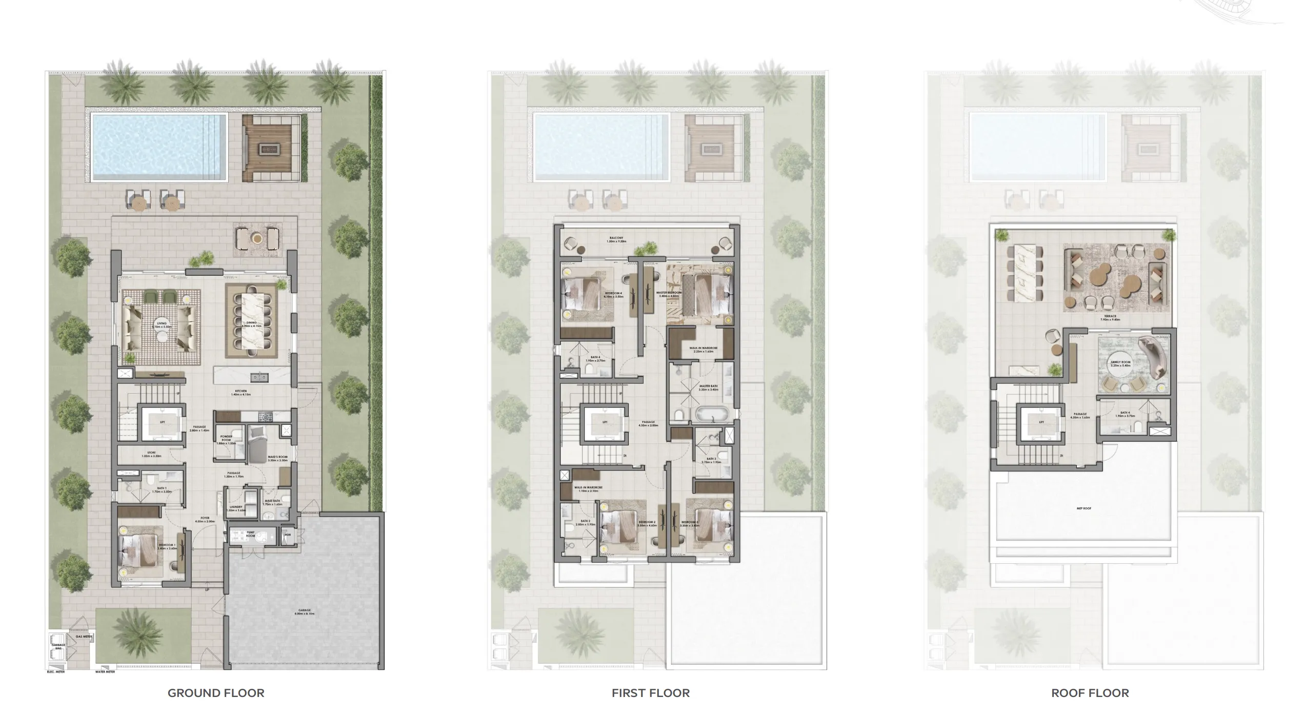 Salva 5 bed floor plan, 5,884 sqft