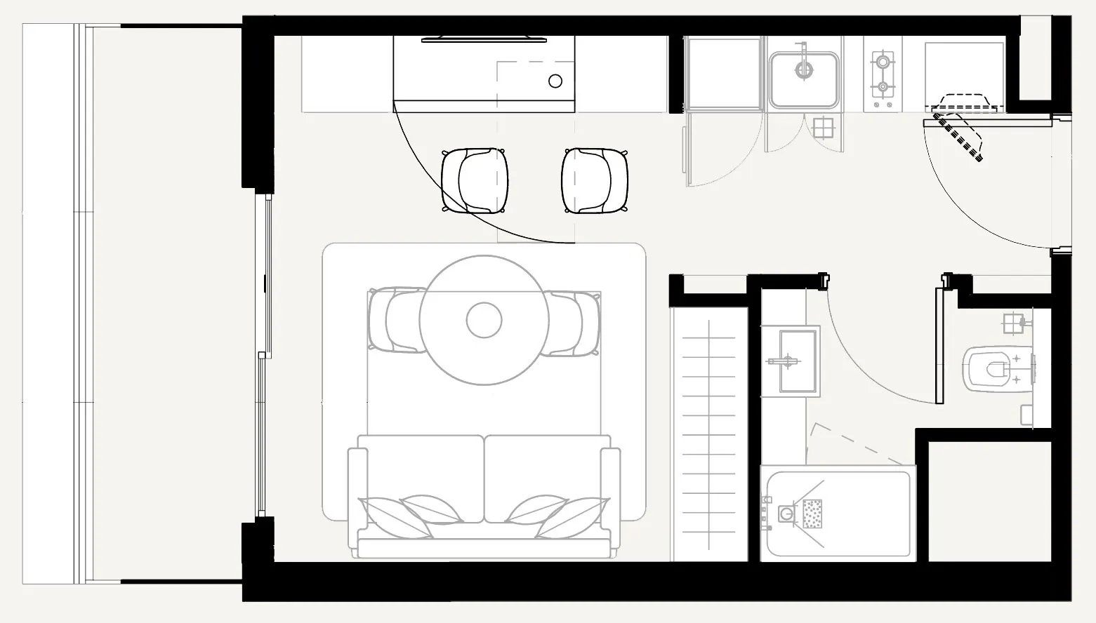 Azizi Sakandar Studio floor plan, 334 sqft