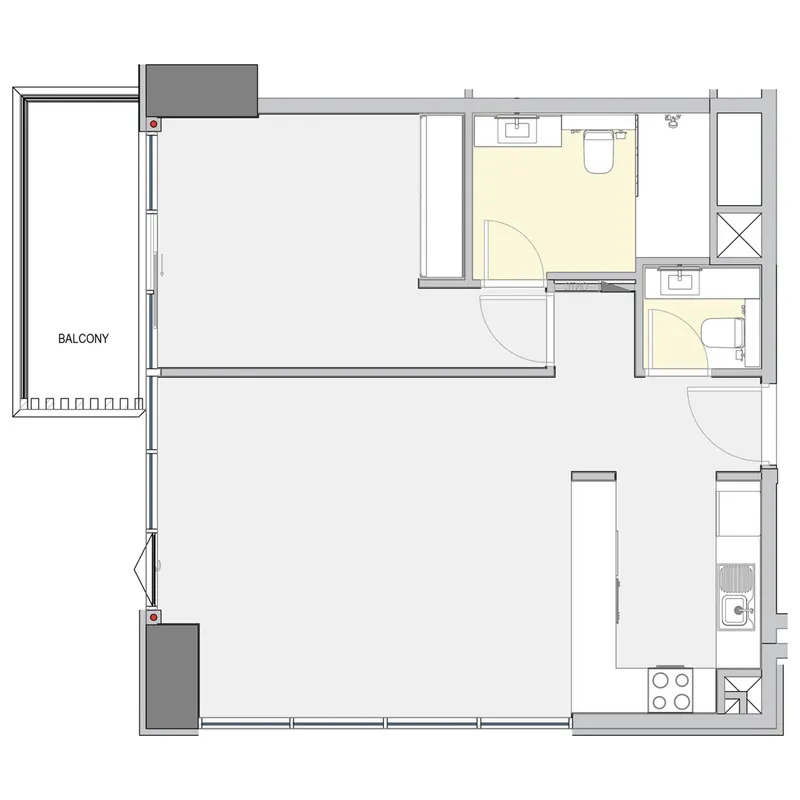 Winslow by IGO 1 bed floor plan, 801 sqft